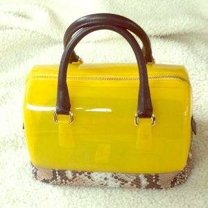 Furla Candy Yellow Mini Satchel